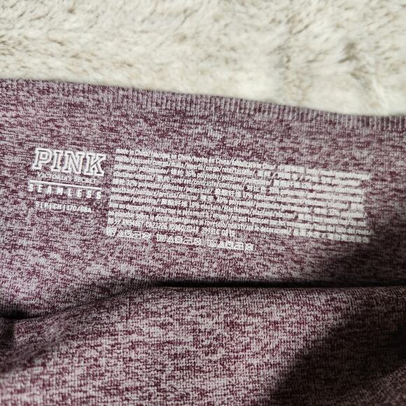 Victoria's Secret PINK Purple Marled Seamless Contour Mesh Cutout Leggings - S - Picture 4 of 8